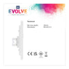 BG Evolve Pearlescent White 2 Gang RJ45 Data Socket PCDCLRJ452W White Inserts