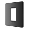 BG Evolve Black Chrome 20AX 2 Way Emergency Lighting Test Key Switch - Key Included - Black Insert