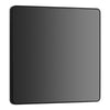 BG Evolve Black Chrome Single Blank Plate PCDBC94B with 25mm Steel Back Box