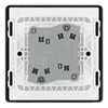 BG Evolve Black Chrome 2G Wide Rocker Light Switch PCDBC42WB with 25mm Steel Back Box