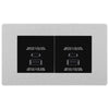 BG Evolve Brushed Steel 4G Faceplate with 45W USB A+C Charger Modules – Black Insert