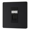 BG Evolve Matt Black RJ45 Cat6 Single Data Outlet PCDMBRJ451B with 35mm Steel Back Box