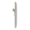 BG Nexus Brushed Steel Single Blanking Plate with Surface Pattress Back Box