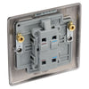 BG Nexus Black Nickel 20A 2 Pole Neon Switch NBN31 and 25mm Steel Back Box