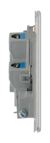 FBS55 Side - This 13A fused and unswitched connection unit from British General provides an outlet from the mains containing the fuse ideal for spur circuits and hardwired appliances.