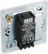 FPC81 Back - This trailing edge single dimmer switch from British General allows you to control your light levels and set the mood. The intelligent electronic circuit monitors the connected load and provides a soft-start with protection against thermal.