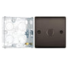 BG Nexus Black Nickel 200W 2 Way Trailing Edge Single Dimmer Switch NBN81 and 25mm Steel Back Box