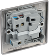 NBN52 Back  - This 13A fused and switched connection unit with power indicator from British General provides an outlet from the mains containing the fuse ideal for spur circuits and hardwired appliances.