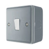 BG MC512 Metal Clad 20A 16AX 2 Way Single Light Switch