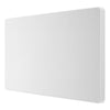 BG Evolve Pearlescent White Double Blank Plate PCDCL95W with 35mm Steel Back Box