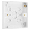 BG 903 Moulded Square Edge | White | 19mm | 1 Gang Plate Switch Pattress