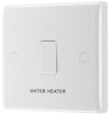 BG 832WH Moulded Round Edge | 20A DP Switch Flex Outlet 'Water Heater' Switch