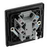 BG Evolve Matt Blue 13A Unswitched Spur with Neon and Flex Outlet PCDDB54B with 35mm Steel Back Box