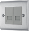 NBSBTM2 Front - This double master telephone socket from British General uses a screw terminal connection and should be used where your telephone line enters your property.