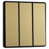 BG Evolve Satin Brass 3 Gang 2-Way 20A Edge to Edge Rocker Light Switch | PCDSB43EB
