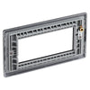 BG Matt Black 4G Euro Plate with 45W USB A+C Charger Modules - White Insert