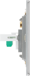 FBSRJ111 Side - This RJ11 telephone socket from British General uses a screw terminal connection and can be used for connecting a single analogue phone line.