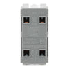 BG RRWDFB Matt Black 20 Amp Double Pole Appliance Grid Switch Labelled Warming Drawer