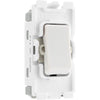 BG R14 Nexus Grid White 20A 20AX 1 Way 1 Pole Retractive PRESS Switch Module