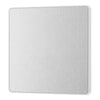 BG Evolve Brushed Steel 1 Gang Blank Plate PCDBS94W with 25mm Steel Back Box