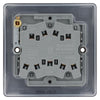 BG Nexus Matt Black 20A 16AX 2-Way Triple Light Switch NFB43 with 35mm Steel Back Box