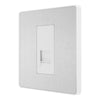 BG Evolve Brushed Steel 1 Gang Secondary Telephone Socket PCDBSBTS1W with 35mm Steel Back Box