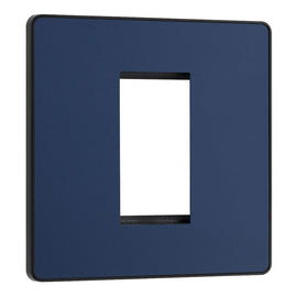 BG Evolve Matt Blue 20AX 2 Way Emergency Lighting Test Key Switch - Key Included - Black Insert