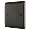 BG Nexus Black Nickel 13A Unswitched Fused Connection Unit NBN54 and 25mm Steel Back Box