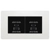 BG Evolve Pearlescent White 4G Faceplate with 45W USB A+C Charger Modules – Black Insert