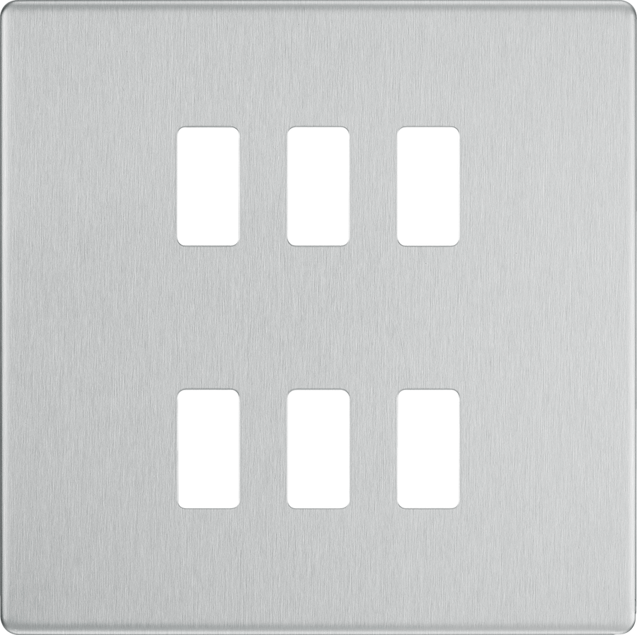 RFBS6 Front - The Grid modular range from British General allows you to build your own module configuration with a variety of combinations and finishes.