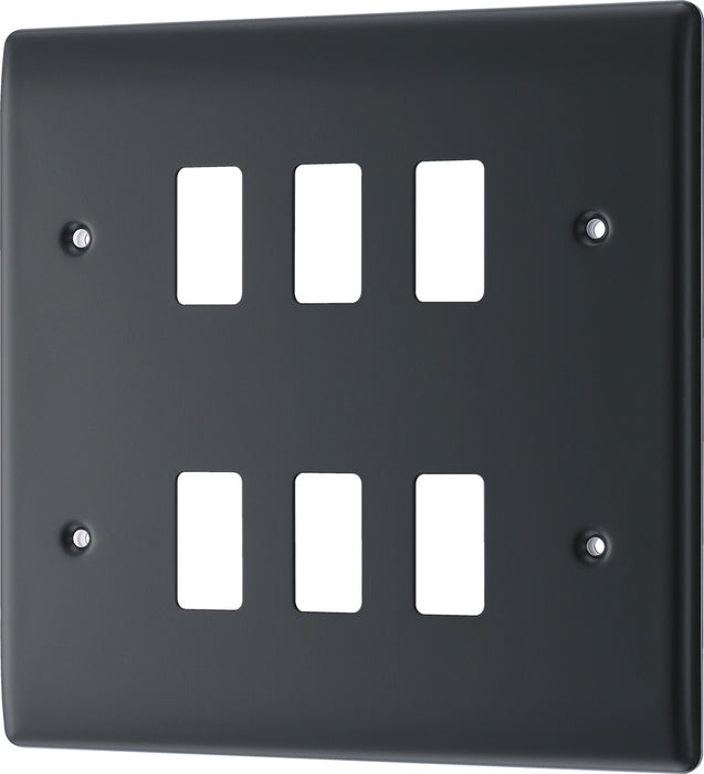 BG RPM6 Nexus Grid Part M | 6 Module Front Plate– The Electrical Outlets