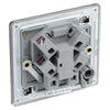 BG Screwless Black Nickel 13A Flex Unswitched Fused Connection Unit FBN55 with 35mm Steel Back Box