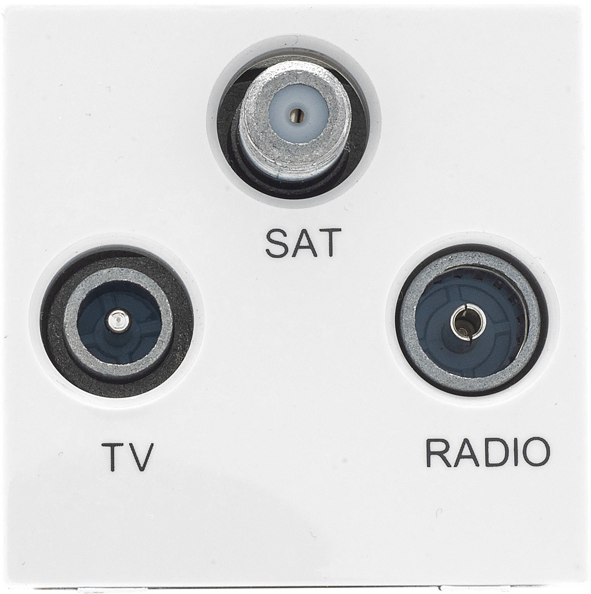 BG White EMTVFMSATW Triplexed TV/ FM DAB/ SAT TV Outlet E...– The ...