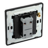 BG Evolve Polished Copper Intermediate Edge to Edge Rocker Switch PCDCP13EB with 25mm Steel Back Box