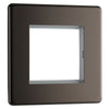 BG Nexus Screwless Black Nickel HDMI Socket Grey insert