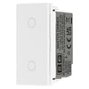 BG Nexus Screwless Polished Chrome Single Master Touch Dimmer Switch White Insert FPCTDM1W