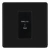 BG Flatplate Screwless Matt Black 20AX 2 Way Emergency Lighting Test Key Switch - Key Included - Black Insert