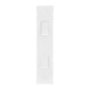 BG 848 Moulded Round Edge | White | 2 Gang 10A 2 Way Architrave Switch