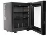 Corby Eton E Glass Door Minibar in Black - UK Plug