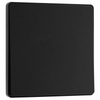 BG Evolve Matt Black Intermediate 20A Edge to Edge Rocker Light Switch | PCDMB13EB
