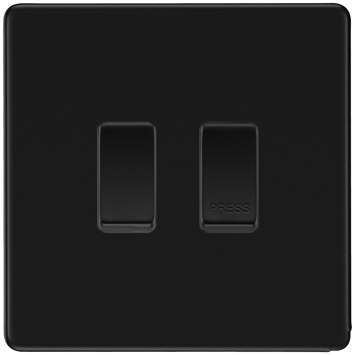 BG Screwless Matt Black 2G Grid Switch Kit – 20A 2-Way & Retractive ...