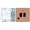 BG Evolve Polished Copper 13A Switched Spur + Neon PCDCP52B with 35mm Steel Back Box