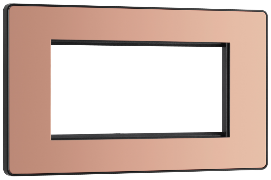  PCDCPEMR4B Front - The Euro Module range from British General combines plates and interchangeable modules so you can configure your own bespoke switches and sockets.