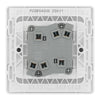 BG Evolve Brushed Steel 2 Gang 20A 16AX 2 Way Wide Rocker Light Switch PCDBS42WW with 25mm Steel Back Box