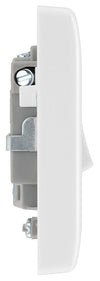 BG 851 Moulded Round Edge | White | 13A 2 Pole Flex Outlet Switched Fused Connection Unit