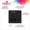 BG Evolve PCDMB21U2B Matt Black 1 Gang 13A 2.1A Socket-Black Insert