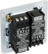 FPC82 Back - This trailing edge double dimmer switch from British General allows you to control your light levels and set the mood. The intelligent electronic circuit monitors the connected load and provides a soft-start with protection against thermal.