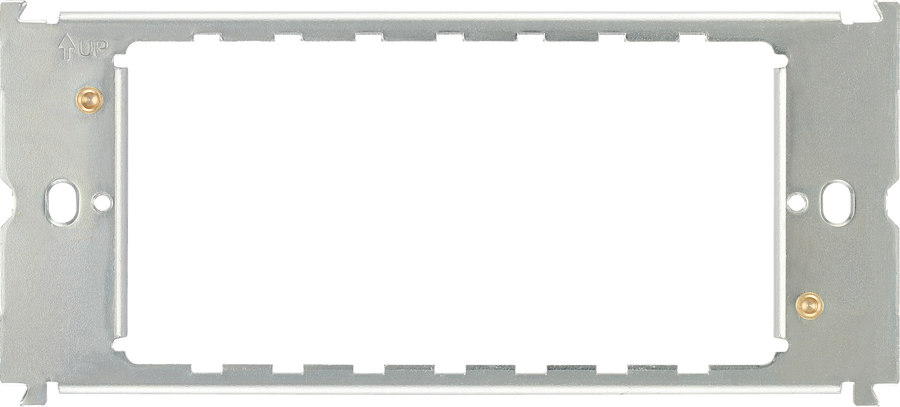 RFR34 Front - The Grid modular range from British General allows you to build your own module configuration with a variety of combinations and finishes. This universal frame is suitable for installation of all screwed plate versions that fit 6 or 8 Grid modules including Metal Clad, Nexus Metal and Brass Grid front plates.