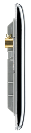 NPCEMR4 Side - The Euro Module range from British General combines plates and interchangeable modules so you can configure your own bespoke switches and sockets.