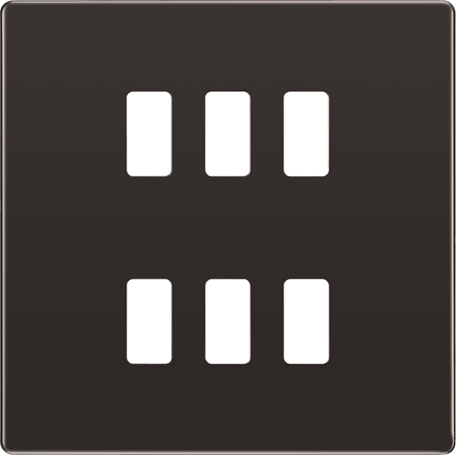 RFBN6 Front - The Grid modular range from British General allows you to build your own module configuration with a variety of combinations and finishes.